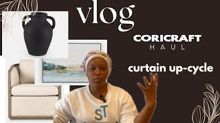 VlogCoricraft haul curtain upcycling MmaMohau roadto10k 🥰 [upl. by Zohara]