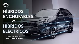 Híbridos eléctricos vs híbridos enchufables  Diferencias  Ask Toyota [upl. by Obaza]