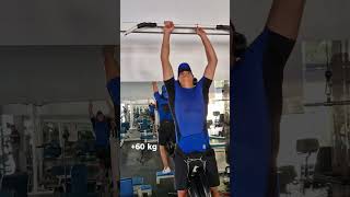 60 kg 🦾🔥 motivation calithenics pullups [upl. by Runkle361]