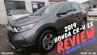 REVIEW OF HONDA CRV AWD LX BASE 2019 MODEL  SMALL SUV WITH ROOMY INTERIOR [upl. by Zeidman386]