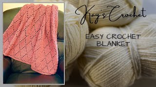 Easy Crochet Lapghan with builtin Border [upl. by Sacul]