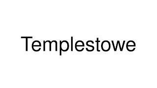 How to Pronounce Templestowe Australia [upl. by Vaughn]