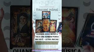 QUANDO ESSA MUSICA TOCA UM HOMEM LOGO PENSA EM VOCÊ  LETRA INICIAL 🌟 TAROT DE HOJE EM ALTA [upl. by Blasien689]