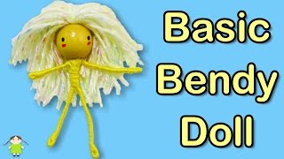 Basic Bendy  Worry Doll  Step By Step Tutorial with Commentary [upl. by Ricker]