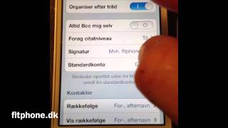 Hvordan ændres autosignatur i email på iPhone [upl. by Mariellen]