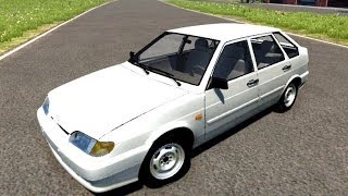 BeamNGDrive Mod  Lada VAZ2114 Crash test [upl. by Odnalro]