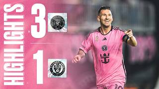 Messis back on fire  HIGHLIGHTS Inter Miami 31 Philadelphia Union  TWO GOALS and ONE ASSIST [upl. by Htinek208]