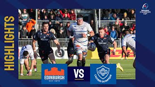 Highlights  Edinburgh Rugby v Castres Olympique  Round 2│Heineken Champions Cup 202223 [upl. by Ettenhoj]