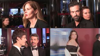 Les stars du cinéma foulent le tapis rouge des César  AFP Images [upl. by Canotas791]