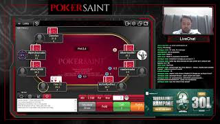 LIVE POKER 10L GTD on PokerSaint 10 tickets giveaway [upl. by Hungarian]