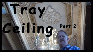 Construction of a Tray Ceiling  How to Build a Tray Ceiling with Led light DIY Tray Ceiling [upl. by Wanda]