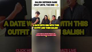 Salish Matter defends Gabe from her parents 😳🥺 nalish shorts trending funny trend cute fyp [upl. by Yttik936]