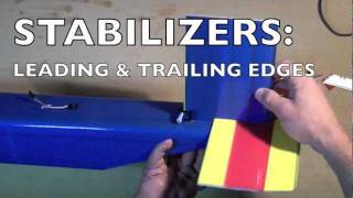 Foamboard Building Techniques Stabilizers 1  Leading amp Trailing Edges [upl. by Destinee]