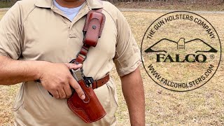 FORESTER style chest leather holster  FALCO Holsters [upl. by Arah752]