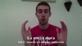 Spanish Pronunciation Tips and Tricks  Ds and Rs [upl. by Francesco]