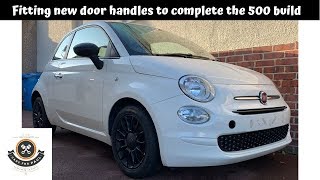 Fitting new door handles to the Fiat 500 to finish off the build [upl. by Herschel]