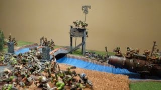 Let´s play Warhammer 40K  6  Battle report Orks vs Imperiale [upl. by Atener]