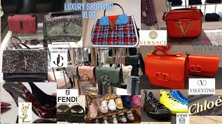 Bicester VillageYSLFendiVersaceValentinoChloéLoeweLuxury Shopping Vlog [upl. by Philbert]