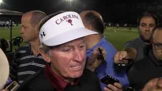 Steve Spurrier recaps Gamecocks first practice [upl. by Tutto]