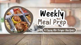 Meal Prep with me  Air Fryer Vegetarian recipes [upl. by Aicina816]