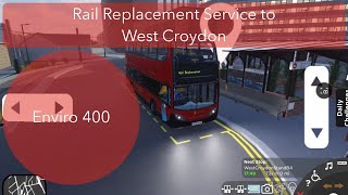 Rail Replacement Service to West Croydon [upl. by Idnym]