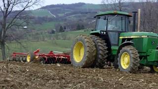 John Deere 4250 Disking [upl. by Capwell]