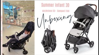 Unboxing the Summer Infant 3D quickclose CS Compact Fold Stroller – Lightweight Stroller [upl. by Linea]