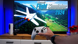 Microsoft Flight Simulator 2024  XBOX SERIES S POV Gameplay Graphics 65 Inch 4K TV [upl. by Lemuelah322]