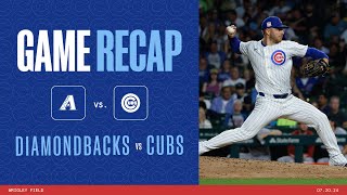 Cubs vs Diamondbacks Game Highlights  72024 [upl. by Emyaj]