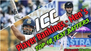 Test Batters Rankings 2024  Top 10  ICC Player RankingsMens  Joe Root Rishabh Pant Yashasvi [upl. by Nosbig]