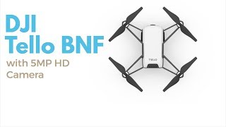 DJI Tello BNF  5MP HD Camera 720P  FPV [upl. by Lednic250]