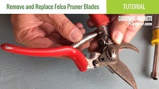 How To Remove amp Replace Felco Bypass Pruner Blades [upl. by Cerallua]