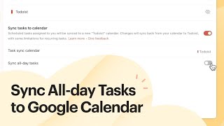 Sync Allday Tasks to Google Calendar [upl. by Kassia]