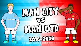 🔵MAN CITY vs MAN UTD🔴 20162023 Manchester Derby Goals Highlights [upl. by Ollie]