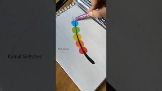 Easy Feather Drawing 🫣🤩  youtubeshorts shorts art komalsketches [upl. by Einnahc]