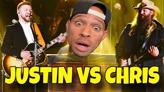 Chris Stapelton VS Justin Timberlake  Tennessee Whiskey Vs Drink you away  REACTION [upl. by Emmalee]