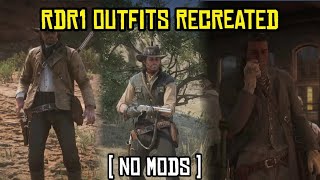 RDR1 Outfits Recreated In RDR2  pt1 [upl. by Adrien]