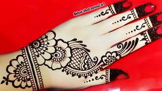 New Stylish Backhand mehndi designSimple mehndiMehndi ka designMehndi designMehndi [upl. by Base]