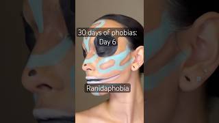 Ranidaphobia The fear of frogshalloweenmakeup phobiamakeup fyp creativemakeup facepaint mua [upl. by Esorrebma]