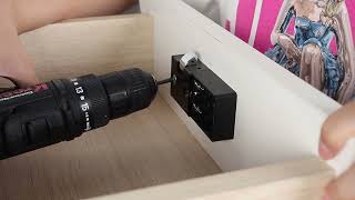 C Amaze Fingerprint Drawer Lock Installation video by Escozor [upl. by Thessa]