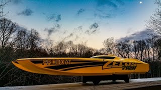 How to repair a damaged Fiberglass hull ProBoat Zelos Twin [upl. by Letram]