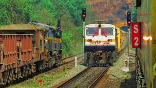 SINGLE LINE CROSSING TRAIN  Dadar  Madgaon jan Shatabdi Express Skipping Vilavade with KJM WDP4D [upl. by Jana]