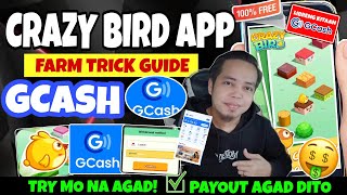 Crazy Bird  Crazy Bird App Farm Trick Guide  200 Pesos Libreng Kitaan sa Gcash  Crazy Bird App [upl. by Nnyletak886]