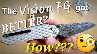 Vision FG Civivis best knife Its even better with FRAG Aluminum diamond milling perfect fit [upl. by Maguire]