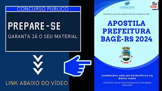 Apostila Prefeitura Bagé RS Engenheiro Químico 2024 [upl. by Sammie262]