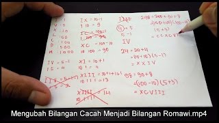 Mengubah Bilangan Cacah Menjadi Bilangan Romawi  Banyak Contoh Soal [upl. by Keriann]