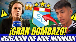 🔴💥¡EXPLOTÓ LO BOMBAZO ¡ACABA DE REVELAR ¡SORPRESA INIMAGINABLE NOTICIAS DE SPORTING CRISTAL HOY [upl. by Airlee]