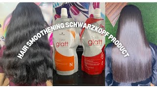 Schwarzkopf Hair Smoothening Treatment Permanente full process in hindi step by step [upl. by Konrad]