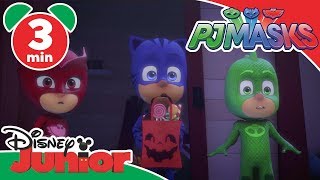 PJ Masks  Part 2  The Halloween Tricksters 🍭  Disney Kids [upl. by Chard]