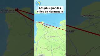 Les plus grandes villes de Normandie map europeanaviation europe mapping geography [upl. by Fritts]